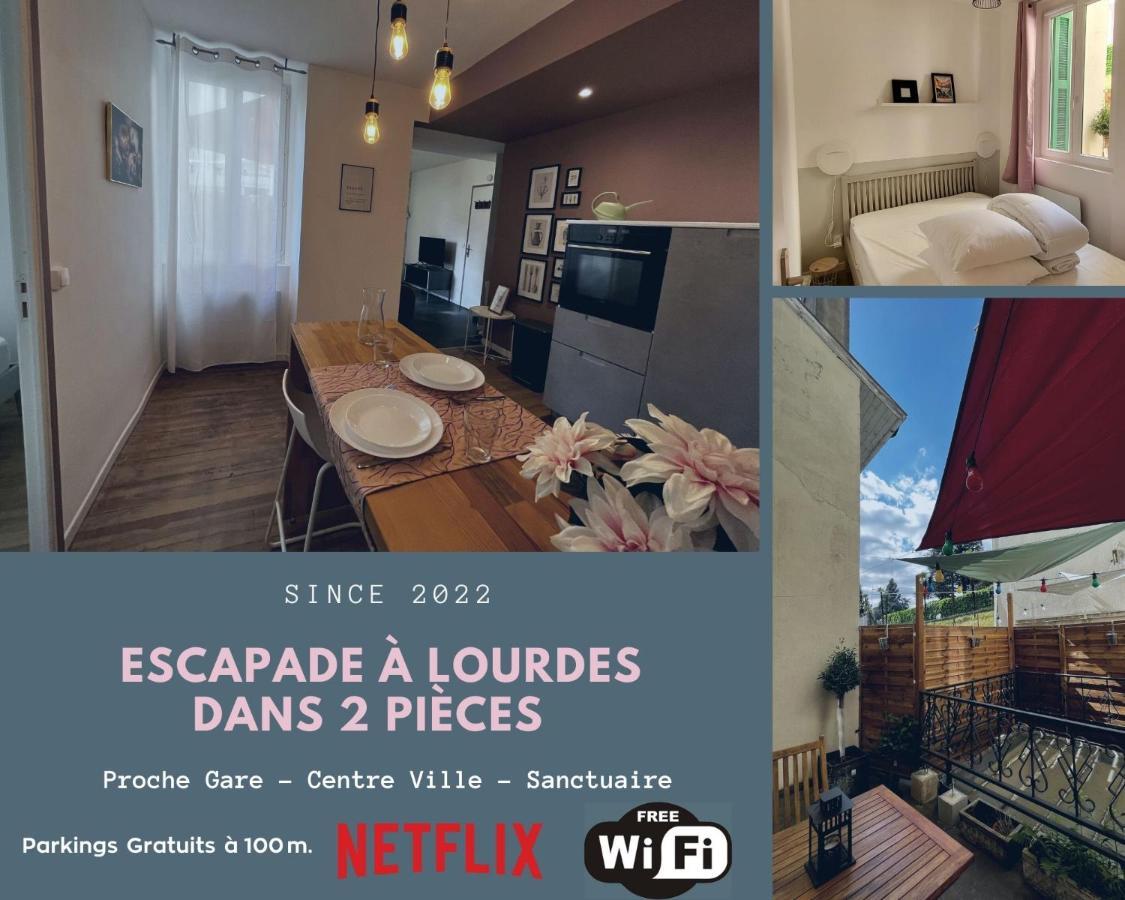 Escapade A Lourdes Dans Beau T2 Avec Terrasse - Proche Gare Et Centre Ville Екстериор снимка